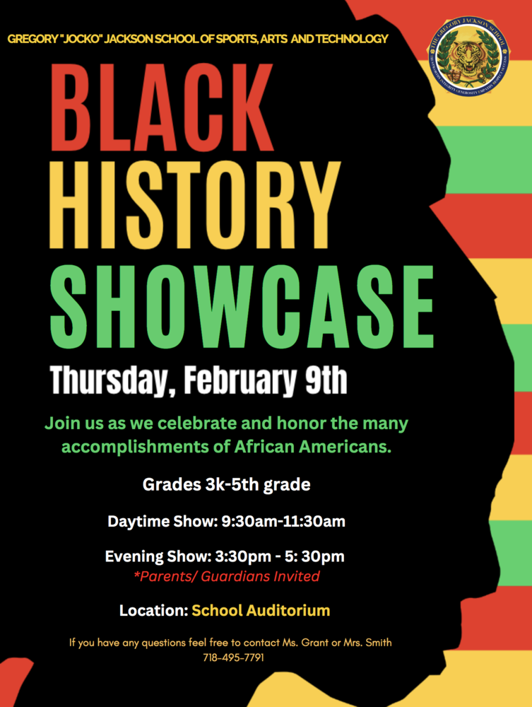 Black History Month Showcase Flyer